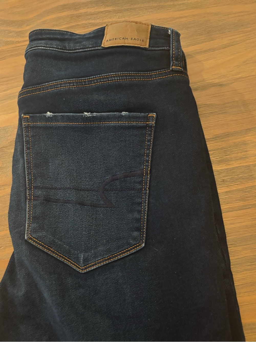 American Eagle AE Super Hi-Rise Next Level Stretch Jegging 10 X-Long Distressed - Picture 7 of 11